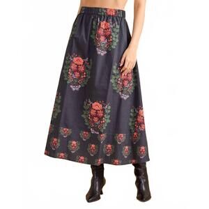 NEW DOUBLE A marisol midi skirt in terrace